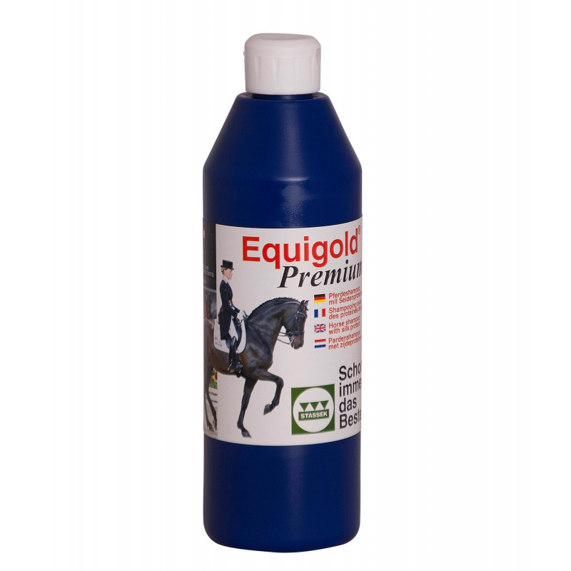 Shampoing protéines de soie 500 ml Equigold Premium - Stassek