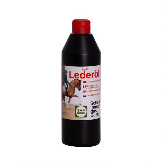 Huile cuir à la cire d'abeille 500 ml Equifix - Stassek Huile cuir à la cire d'abeille 500 ml Equifix - Stassek