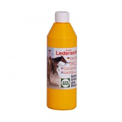 Savon glycériné pour cuir équitation en spray Cheval et Poney - 500 ml