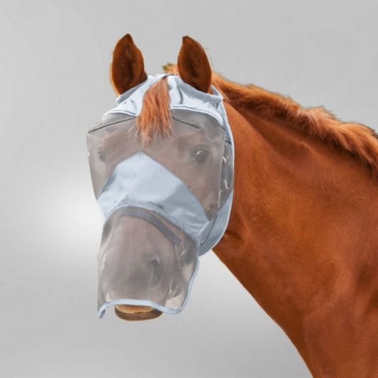 Masque anti-mouche anti-UV intégral cheval sans oreilles cheval Premium - Waldhausen Masque anti-mouche anti-UV intégral cheval sans oreilles cheval Premium - Waldhausen