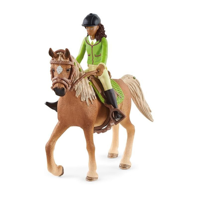 Figurine Sarah et Mystery Horse Club - Schleich