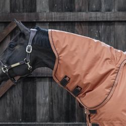 Kentucky Horsewear - Sous-couverture Skin friendly avec couvre-cou marine  150 gr