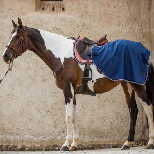 Couvre reins cheval Monogramme noir - Oxxer Couvre reins cheval Monogramme noir - Oxxer