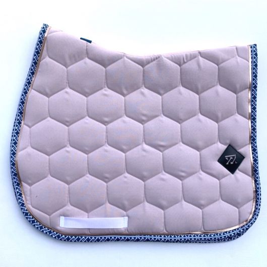 Tapis de selle cheval Monogramme - Oxxer Tapis de selle cheval Monogramme bleu - Oxxer