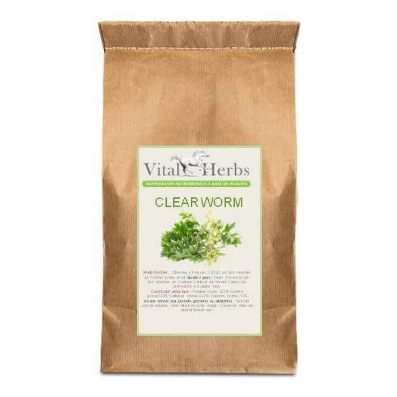 Clear Worm plantes Vital Herbs vermifuge naturel cheval
