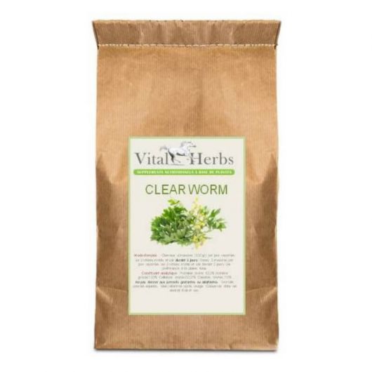Mélange plantes vermifuge naturel cheval Equi Vern (clean worm) - Vital Herbs