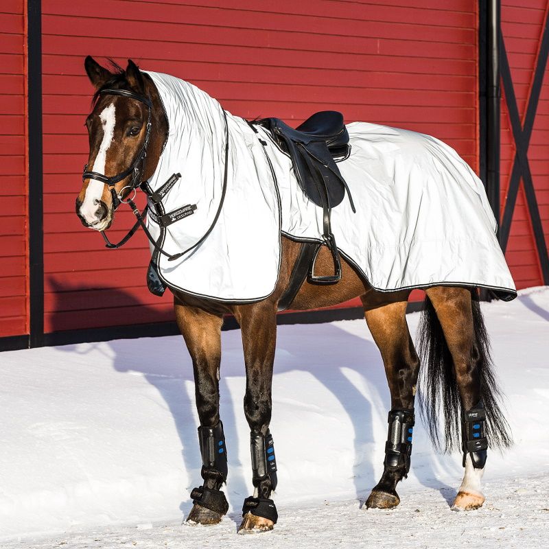 Couvre reins avec couvre cou réflechissant rambo50g - Horseware