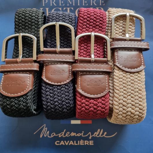 Ceinture tressée équitation - Mademoiselle Cavalière Ceinture tressée équitation - Mademoiselle Cavalière