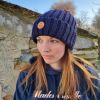 Bonnet équitation Pompon Gold - Mademoiselle Cavalière 