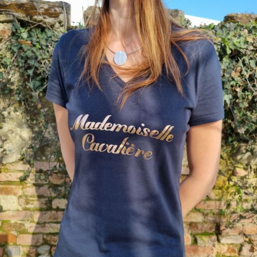 Tee-shirt équitation Femme - Mademoiselle Cavalière Tee-shirt équitation Femme - Mademoiselle Cavalière