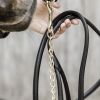 Longe de présentation cheval cuir et chaine 270 cm - Kentucky Horsewear 42561
