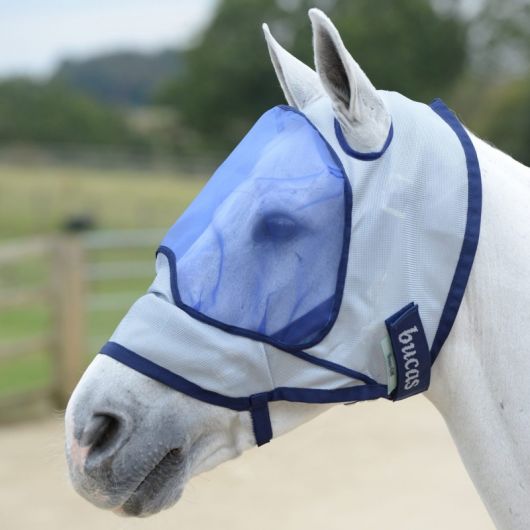 Masque anti-mouche et anti-UV cheval Deluxe sans oreilles - Bucas