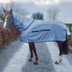 Chemise anti-mouche cheval imperméable avec couvre cou détachable Buzz-of Rain - Bucas