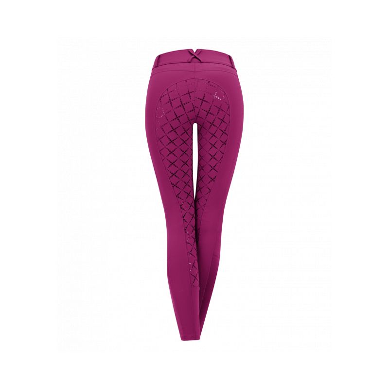 Pantalon équitation femme taille haute Micro Sport Silikon fond silicone - Elt