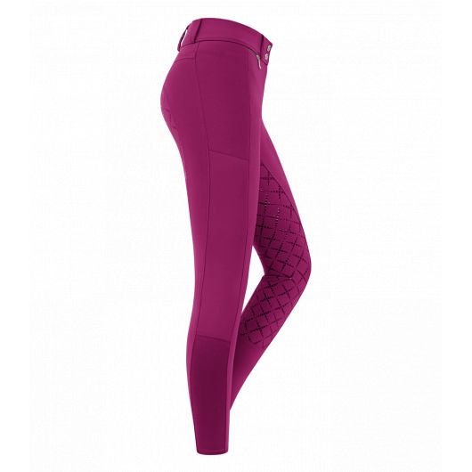 Pantalon équitation femme taille haute Micro Sport Silikon fond silicone - Elt