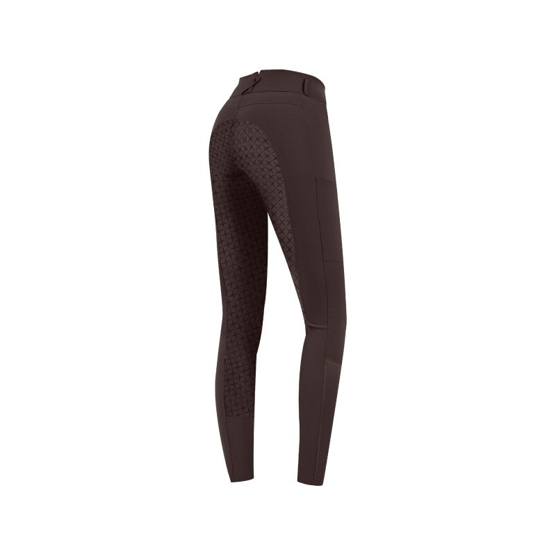 Pantalon équitation femme taille haute Micro Sport Silikon fond silicone - Elt