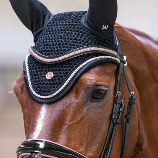Bonnet anti-mouche cheval Modern Rosé - Waldhausen Bonnet anti-mouche cheval Modern Rosé - Waldhausen