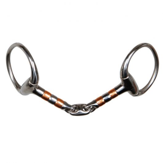 Mors à olives double brisure cheval avec rouleaux en cuivre - Harry's Horse Mors à olives double brisure cheval avec rouleaux en cuivre - Harry's Horse