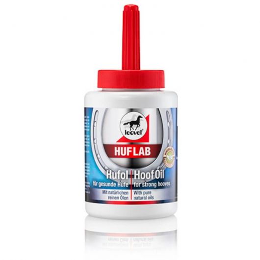 Huile à sabot naturelle avec pinceau Hoof Lab 450 ml - Leovet