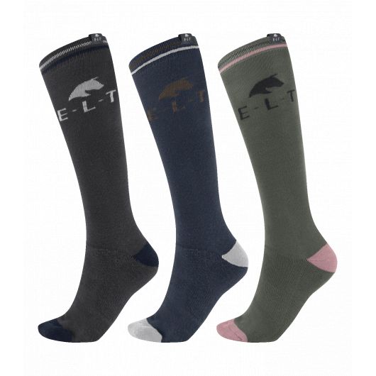 Chaussettes équitation Horse Pack de 3 - Elt Chaussettes équitation Horse Pack de 3 - Elt
