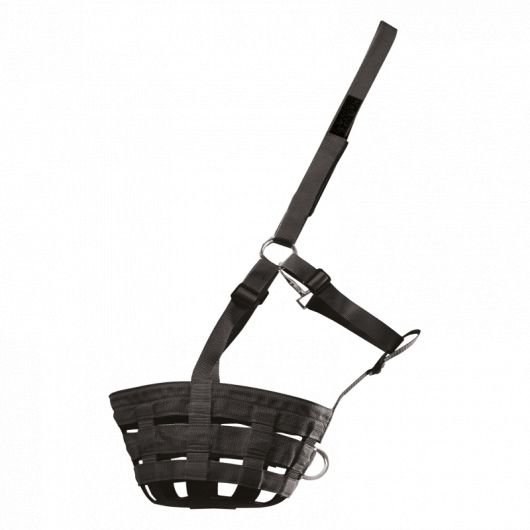 Muselière cheval tissu fond caoutchouc - Waldhausen