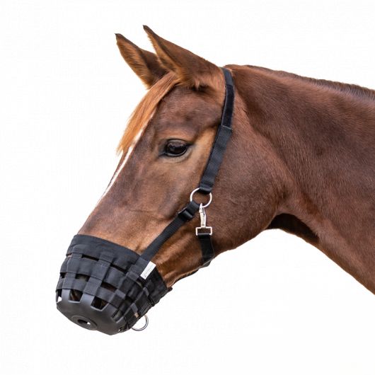 Muselière cheval tissu fond caoutchouc - Waldhausen Muselière cheval tissu fond caoutchouc - Waldhausen