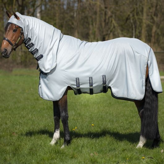 Chemise anti-dermite cheval avec couvre-cou Rambo Sweet itch Hoody - Horseware