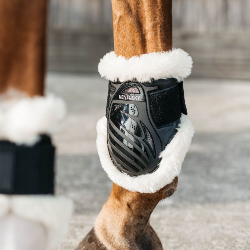 Protège-boulets jeune cheval en mouton Fetlock Boots Bamboo Shield