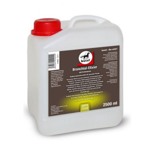 Bronchial-Elixir Leovet sirop toux cheval recharge 2.5L Bronchial-Elixir Leovet sirop toux cheval recharge 2.5L