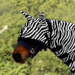 Masque anti-mouche cheval Zebra - Waldhausen