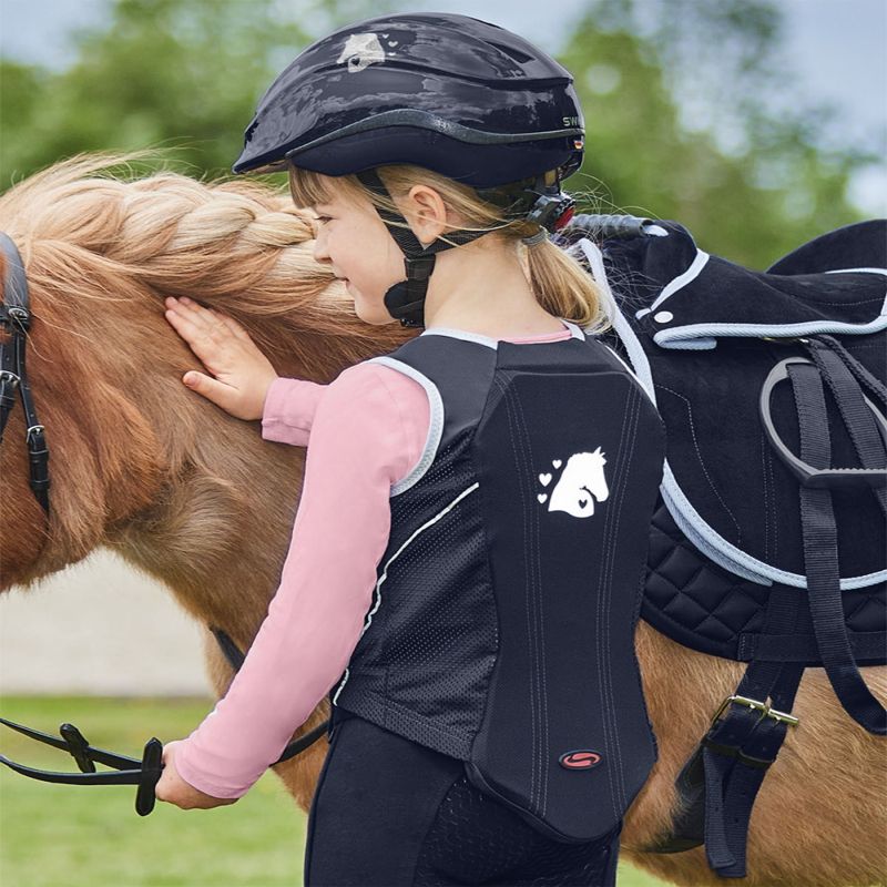 Gants chauds d'équitation enfant 140 WARM marine et FOUGANZA