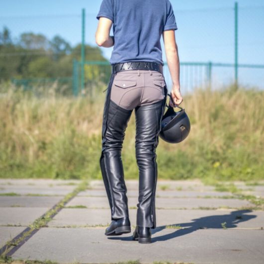 Chaps longues en cuir - Dy'on 