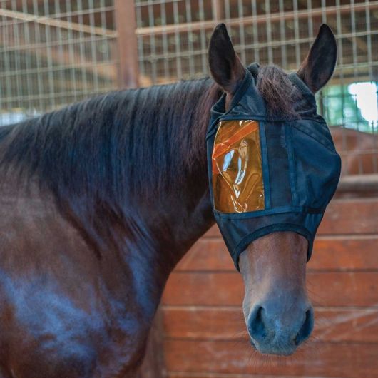 Masque cheval anti-uv anti lumière bleu uveite Restoration Equine Mask - Xpert Equine Masque cheval anti-uv anti lumière bleu uveite Restoration Equine Mask - Xpert Equine