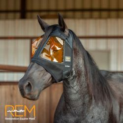 Masque cheval anti-uv anti lumière bleu uveite Restoration Equine Mask - Xpert Equine