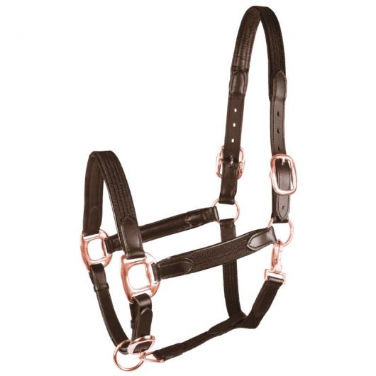 Licol cheval cuir et toile Mix - Waldhausen Licol cheval cuir et toile Mix - Waldhausen