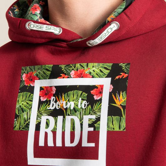 Sweat équitation homme Helsinki Born To Ride - Horse Spirit