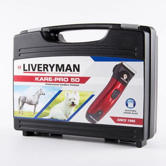 Tondeuse de finition cheval rechargeable Kare-Pro 50 (1 peigne) - Liverman 