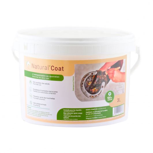 Natural'Coat -onguent sabot cheval incolore et noir - Natural'Innov