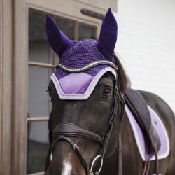 Bonnet anti-mouche cheval Velvet Contrast - Kentucky Horsewear