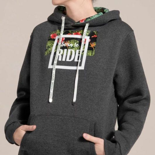 Sweat à capuche équitation unisexe Helsinki Born To Ride - Horse Spirit