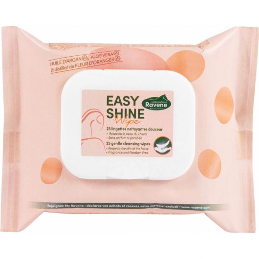 Soins zones sensibles en lingettes x 25 Easy Shine Wipe - Ravene