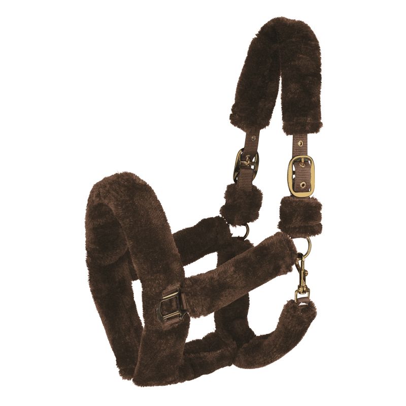 Licol cheval en mouton synthétique complet Cosy - Waldhausen