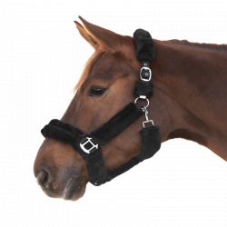 Licol cheval en mouton synthétique complet Cosy - Waldhausen