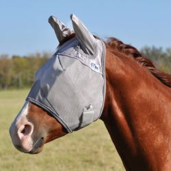 Masque anti-mouche anti-UV cheval avec oreilles Crusader - Cashel