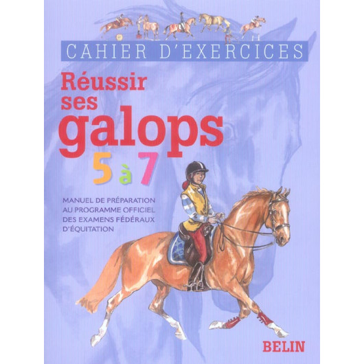 Livre Reussir ses galops 5 à 7  Cahier d'exercices - Belin