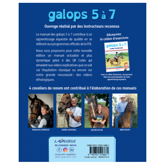 Galops 5 à 7 Manuel de préparation Edition 2022 - Lavauzelle