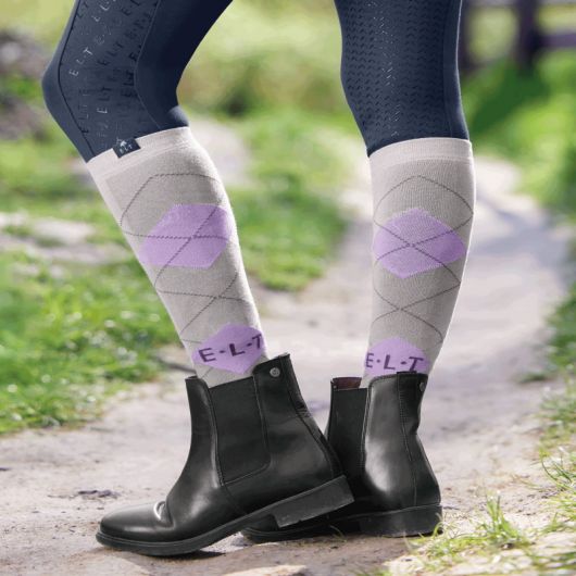 Chaussettes équitation hautes Karo - Elt Chaussettes équitation hautes Karo - Elt
