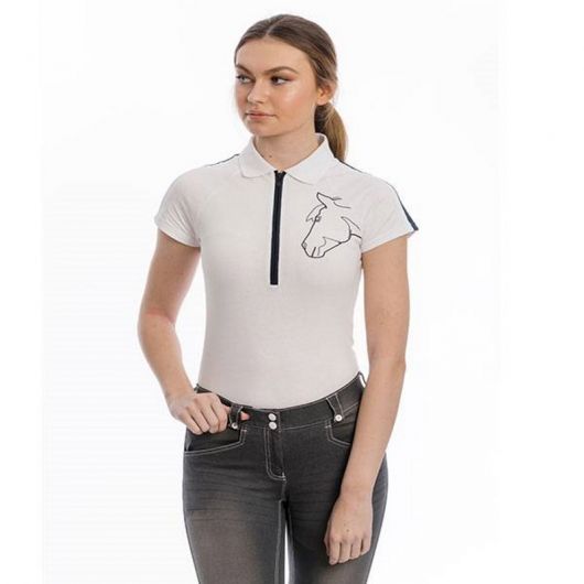 Polo coton zip Femme Flamboro - Horseware Polo coton zip Femme Flamboro - Horseware