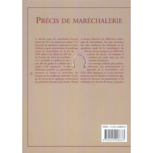 Précis de maréchalerie - Maloine