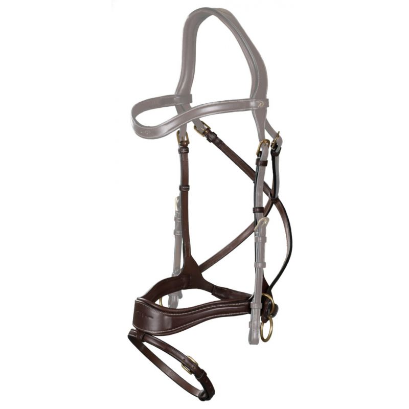 Muserolle cheval cuir D Motion -Dyon